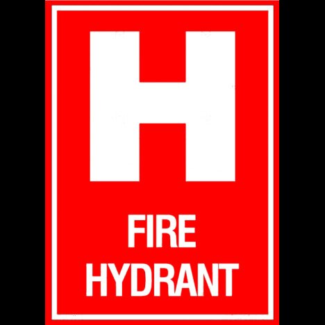 Sign fire hydrant